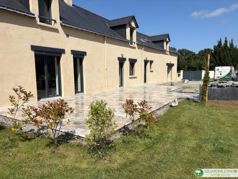 Terrasse en travertin Silver