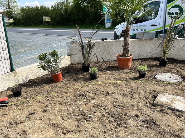 Aménagement gazon Bouvron Chantier 4