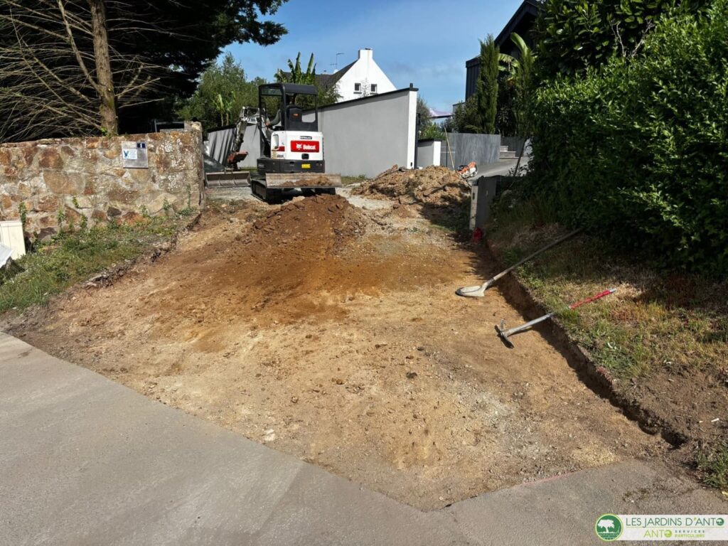 Chantier St-Etienne-de-Montluc Preparation d'un enrobé 1