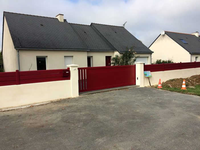 Clôture et portail ALU Fay de Bretagne 1