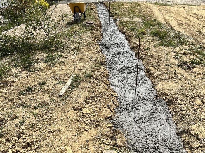 Murette parpaing La Grigonnais Chantier 3