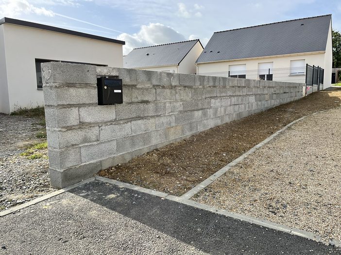 Murette parpaing La Grigonnais Chantier 8