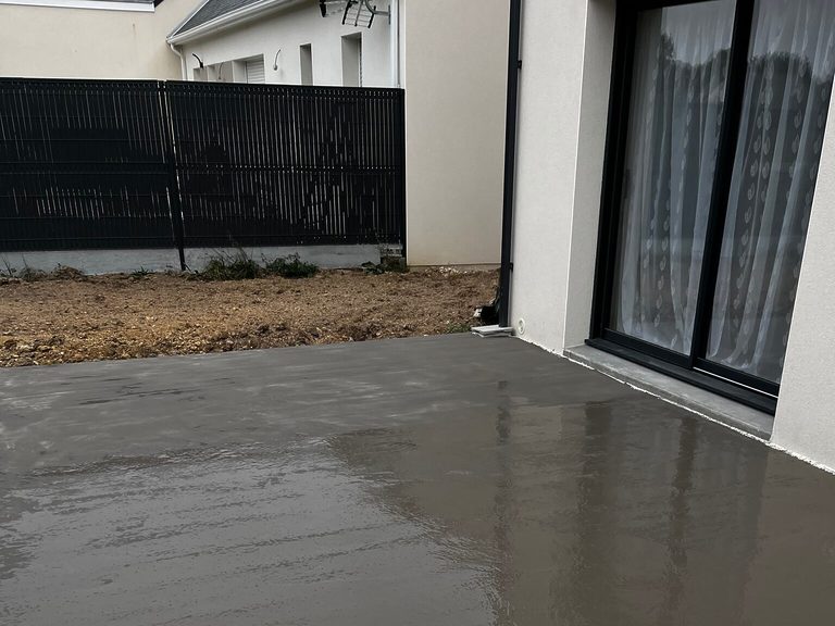 Régréage sur dalle béton